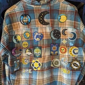 Old Navy Plaid Shirt in Blue and Brown